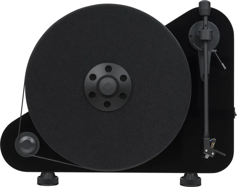 VT-E R OM5e Platenspeler – Verticale Weergave - Plug & Play - Hoogwaardige Geluidskwaliteit van Pro-Ject in Zwart – productfoto