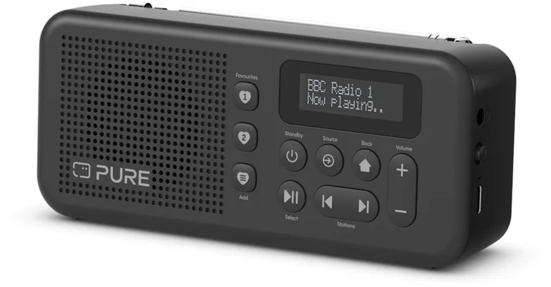 Elan Move - Superhandige DAB+ & FM-radio met Bluetooth by Pure in Black – product photo