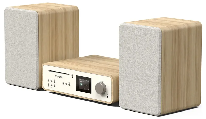 Pure 252807 draagbare stereo-installatie 50 W DAB, DAB+, FM Eiken, Wit MP3 afspelen van Pure in Eiken, Wit – productfoto 2 van 2