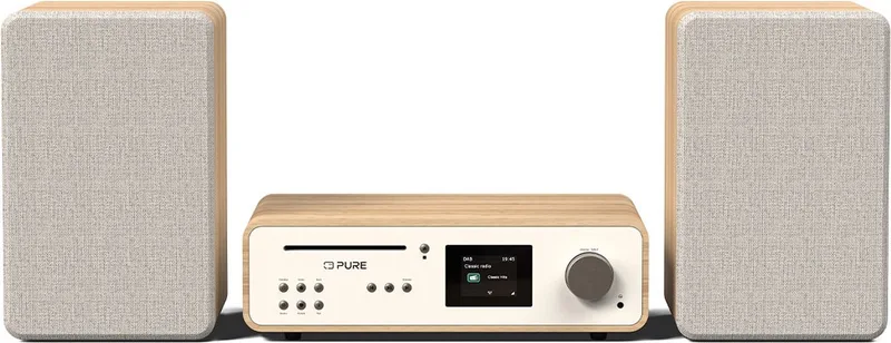 Pure 252807 draagbare stereo-installatie 50 W DAB, DAB+, FM Eiken, Wit MP3 afspelen van Pure in Eiken, Wit – productfoto 1 van 2
