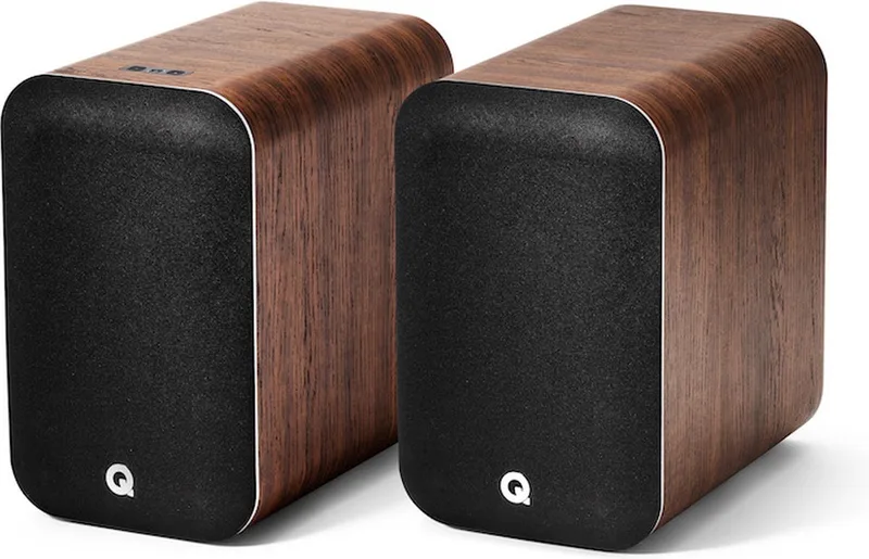 M20 Actieve speakers van Q Acoustics in Walnoot – productfoto