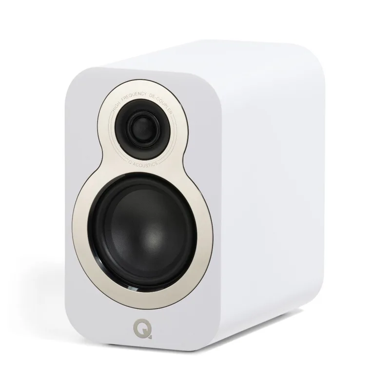 Q Acoustics: 3010c Boekenplank Speakers - 2 Stuks - Satin white van Q Acoustics in Wit – productfoto