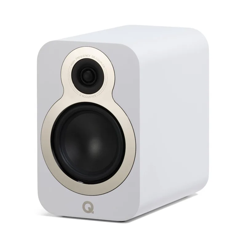 Q Acoustics: 3020c Boekenplank Speakers - 2 Stuks - Satin white van Q Acoustics in Wit – productfoto