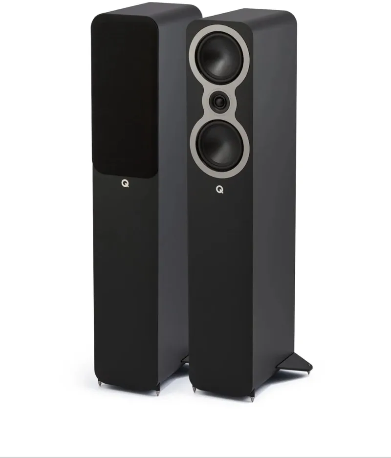 Q Acoustics 3040c - Vloerstaande Luidspreker van Q Acoustics in Zwart – productfoto