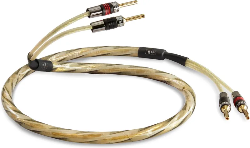 GAXT PRE-TERM Speaker kabel - 2m van QED in Goud – productfoto