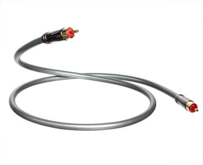 Performance Audio 40i 2m - Hifi RCA audiokabel 2m - Tulp kabel (2 stuks) van QED in Grijs – productfoto
