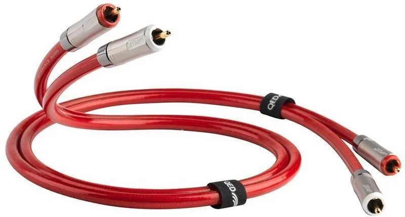 REFERENCE AUDIO 40 1.0m - High End RCA kabel by QED in Red – product photo