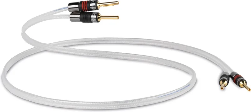 Silver Anniversary XT SPEAKER CABLE 2m - Luidsprekerkabel met bananenpluggen van QED in Wit – productfoto