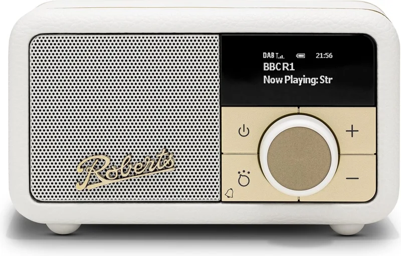 DAB+ radio ROBERTS Revival Petite 2 pastel cream van Roberts Radio in Grijs – productfoto