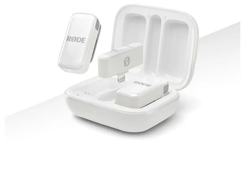 Wireless Micro Lightning - Wit – Ultra‑compacte Draadloze Microfoon voor iPhone van RØDE in Kleurloos – productfoto 3 van 3