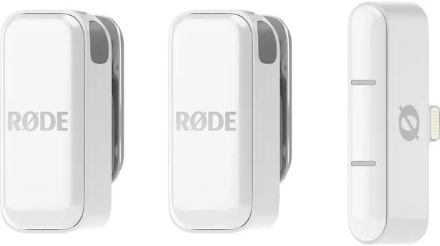 Wireless Micro Lightning - Wit – Ultra‑compacte Draadloze Microfoon voor iPhone