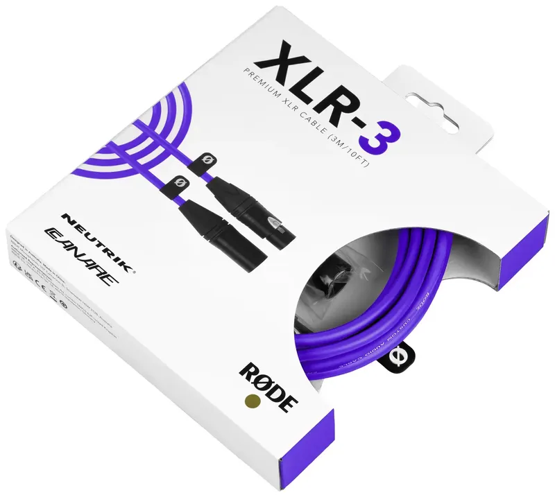 XLR-3 Paars - Xlr kabel van RØDE in Paars – productfoto 2 van 2