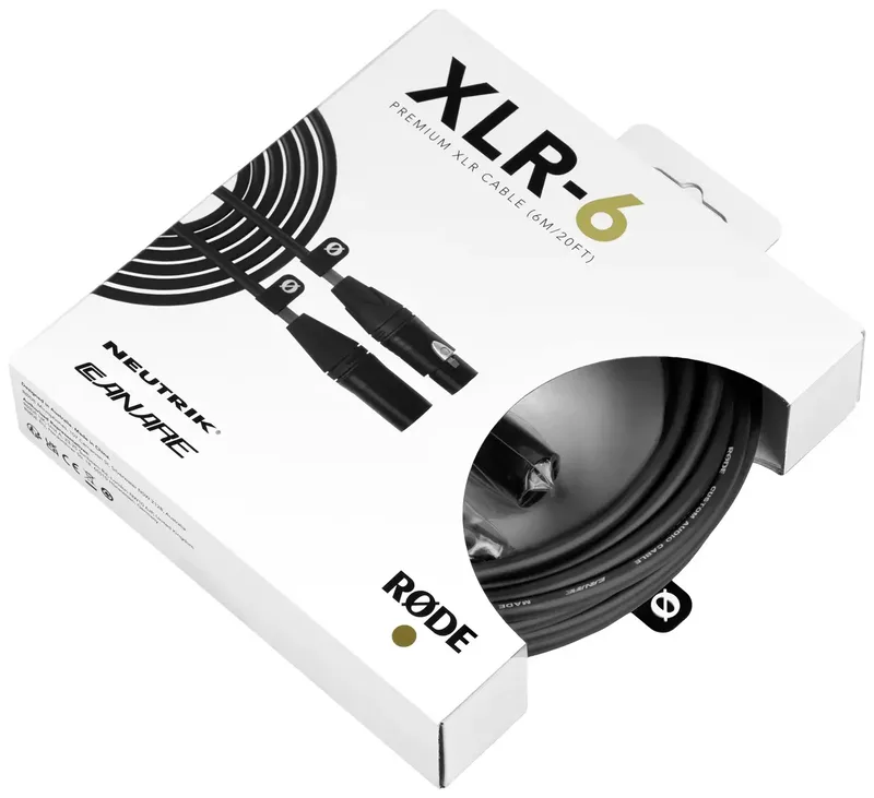 XLR-6 - Xlr kabel by RØDE in Black – product photo 2 of 2