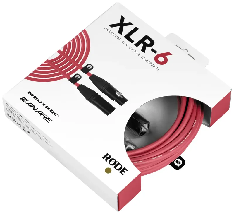 XLR Cable - 6 m by RØDE in Red – product photo