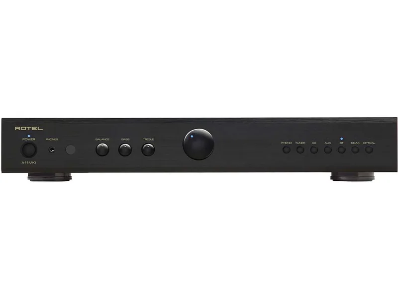 A11MKII stereo versterker zwart van Rotel – productfoto