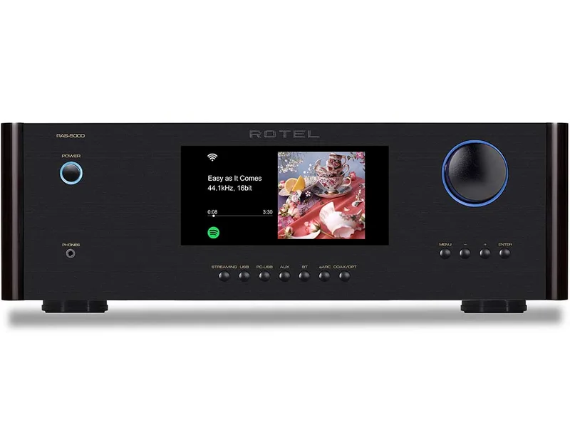 RAS-5000 Streaming versterker zwart van Rotel – productfoto