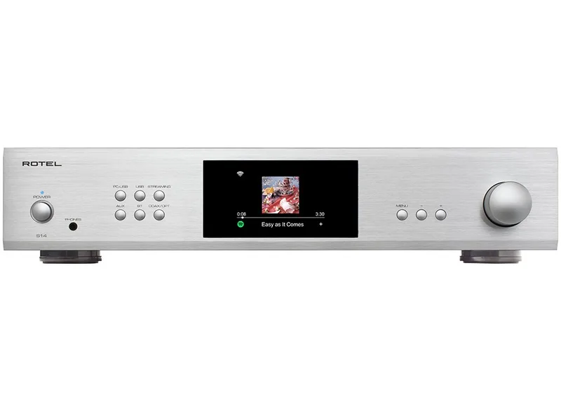 S14 streaming versterker zilver van Rotel – productfoto