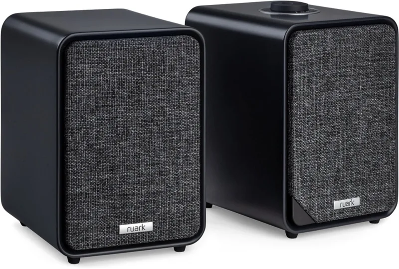 MR1 Mk3 Actieve Speakers - Charcoal van Ruark Audio in Zwart, Grijs – productfoto