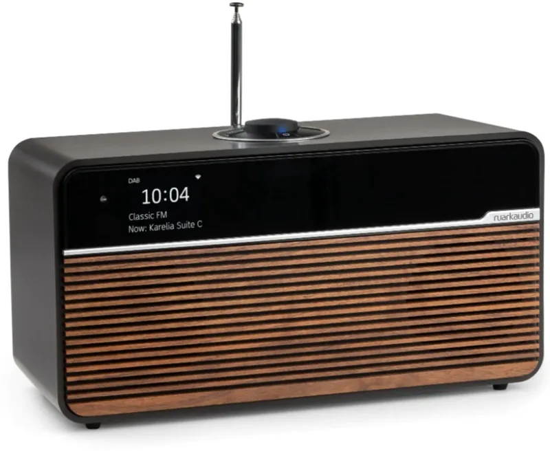 R2 Mk4 smart music system - Espresso van Ruark Audio in Zwart – productfoto