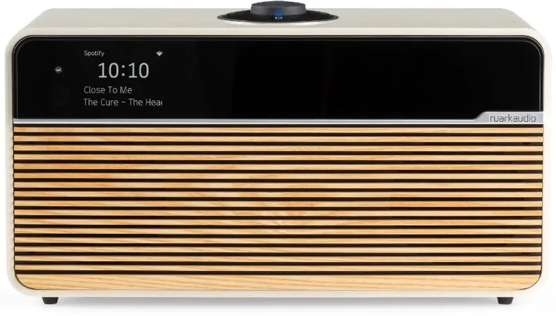 R2 Mk4 smart music system - Light Cream van Ruark Audio in Wit – productfoto