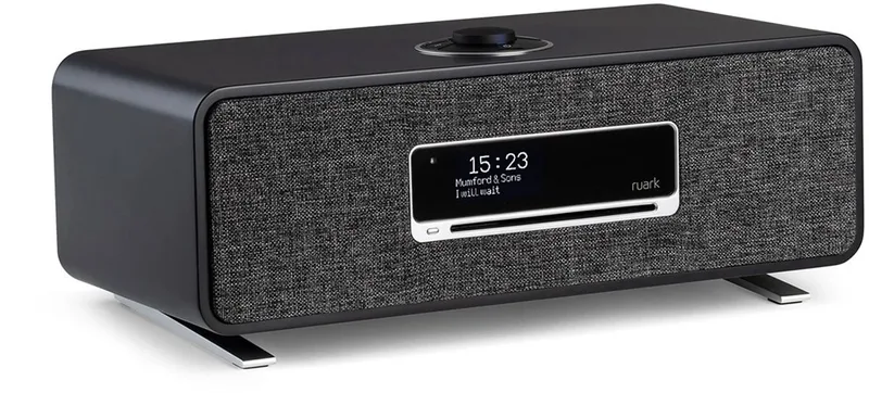 R3s compact radio systeem - Satin Charcoal by Ruark Audio in Black – product photo