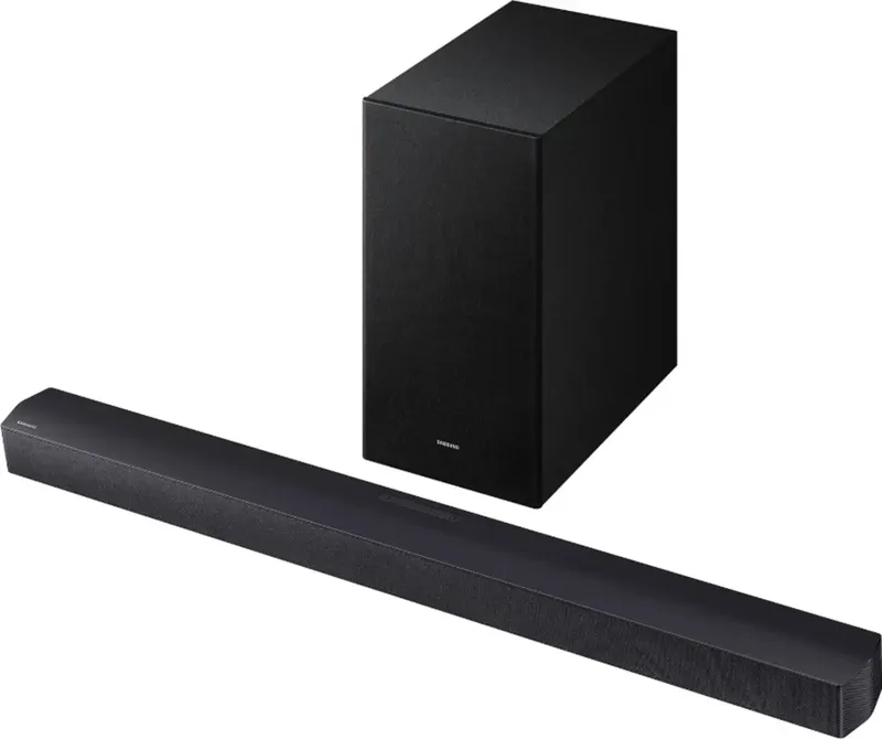 B-Serie HW-B460GF 2.1 Soundbar Bluetooth, WiFi, Incl. draadloze subwoofer de Samsung en Noir – photo produit 2 sur 2