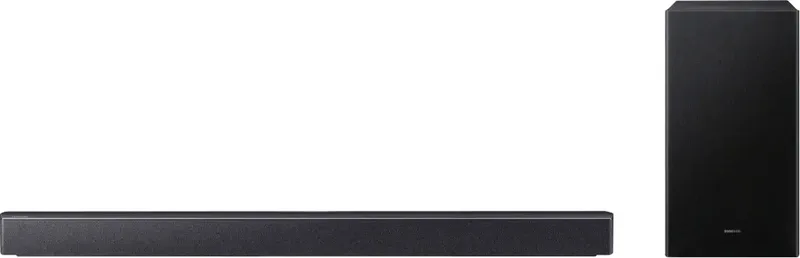 B-Serie HW-B460GF 2.1 Soundbar Bluetooth, WiFi, Incl. draadloze subwoofer de Samsung en Noir – photo produit 1 sur 2
