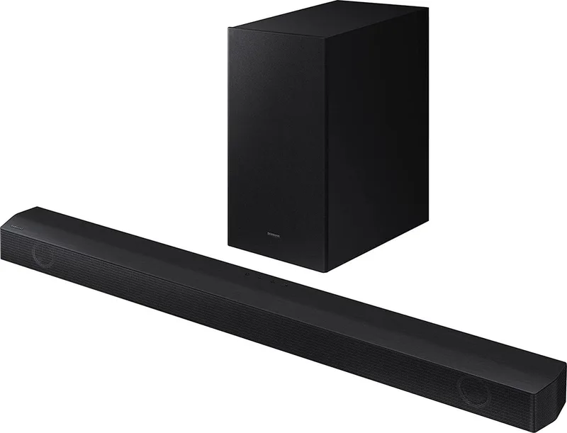 HW-B540 Soundbar Bluetooth, Incl. draadloze subwoofer, USB van Samsung in Zwart – productfoto