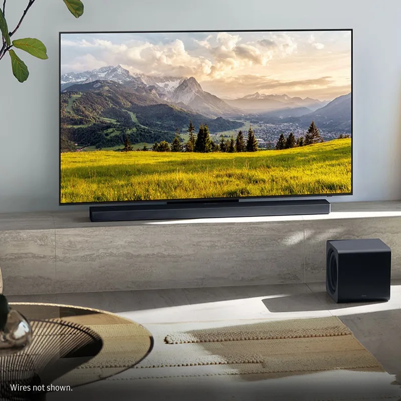 HW-Q700C - Soundbar - Inclusief subwoofer van Samsung in Zwart – productfoto
