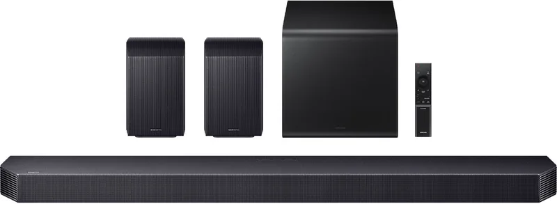 HW-Q930F - Soundbar - Zwart - Draadloos Actieve subwoofer - Audio Return Channel (ARC) - Bluetooth 5.3 - Wifi - Bedraad en draadloos by Samsung in Black – product photo