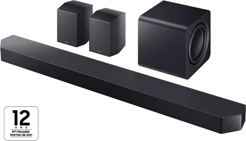 Q-series HW-Q990H - Soundbar - Zwart Titanium - Buitenlands model by Samsung in Black – product photo