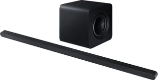 Ultra Slim Soundbar HW-S810GD Surroundsysteem Bluetooth, Dolby Atmos, WiFi, Wandbevestiging, Spraakbesturing van Samsung in Zwart – productfoto 1 van 3