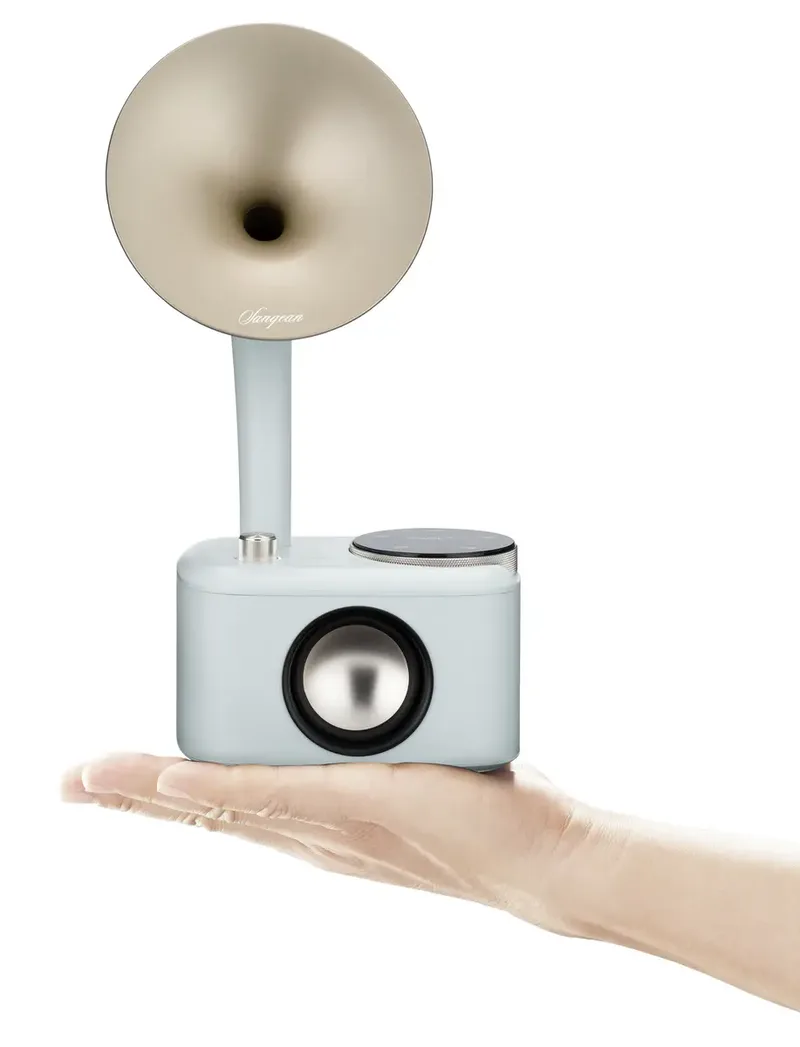 CP-100D Gramophone Tischradio DAB+, UKW AUX, Bluetooth®, USB Touchscreen, wiederaufladbar Mint by Sangean – product photo 2 of 3