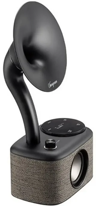 CP-100D Gramophone Tischradio DAB+, UKW AUX, Bluetooth®, USB Touchscreen, wiederaufladbar Grau von Sangean – Produktfoto 1 von 2