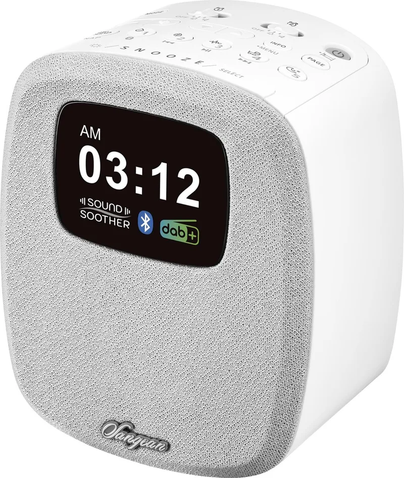 DCR-83 Tafelradio DAB+, FM AUX en Bluetooth van Sangean in Wit – productfoto