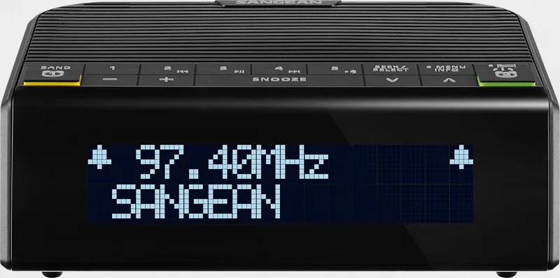 DCR-90BT DAB+ wekkerradio van Sangean in Zwart – productfoto