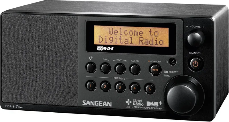 DDR-31+ Tischradio DAB+, UKW AUX Schwarz von Sangean – Produktfoto 1 von 3
