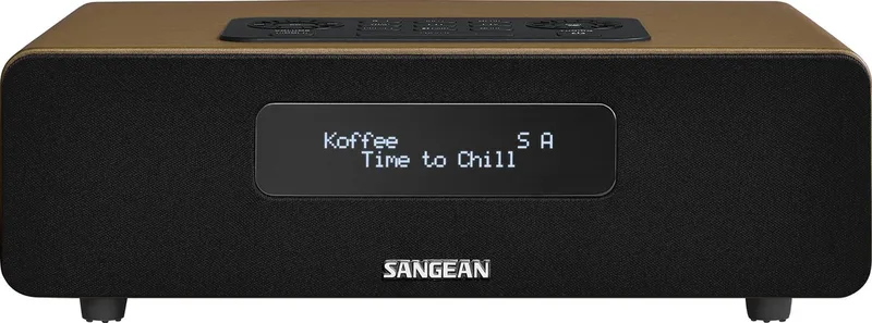 DDR-36 - DAB Radio met Bluetooth - Tafelradio met DAB+ en FM van Sangean in Bruin – productfoto