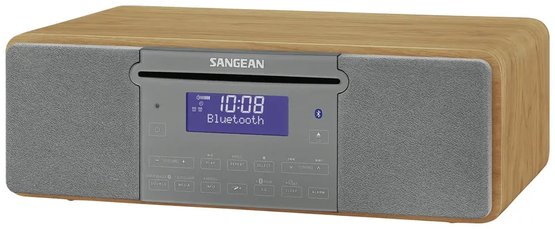 DDR-47 BT Tischradio DAB+, UKW AUX, CD, SD, USB Holz fra Sangean – produktbillede