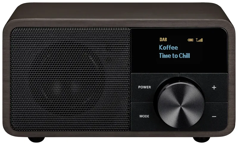 Genuine Mini DDR-7 Radio DAB+, VHF (FM) AUX, Bluetooth fra Sangean i Donkerbruin – produktbillede 1 af 3