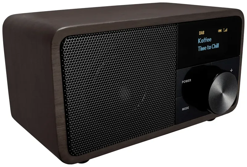 Genuine Mini DDR-7 Radio DAB+, VHF (FM) AUX, Bluetooth fra Sangean i Donkerbruin – produktbillede 3 af 3