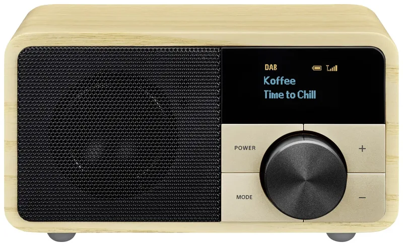 Genuine Mini DDR-7 Tischradio DAB+, UKW AUX, Bluetooth® Holz by Sangean – product photo 1 of 3