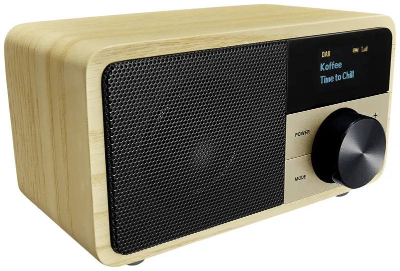 Genuine Mini DDR-7 Tischradio DAB+, UKW AUX, Bluetooth® Holz by Sangean – product photo 3 of 3