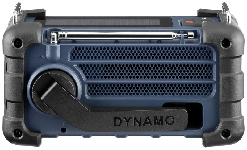MMR-99 - Bluetooth - Handcrank - Solar Radio - AM/FM - Mono by Sangean in Blue – product photo 2 of 2