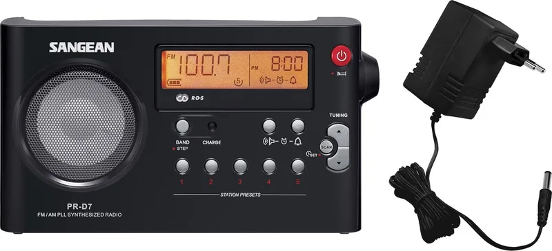 pack PR-D7 - Draagbare Radio by Sangean in Black – product photo
