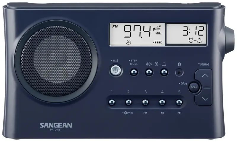 PR-D4BT Tischradio UKW, MW, AM, FM Bluetooth® Weckfunktion Dunkelblau van Sangean – productfoto 1 van 2