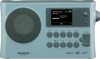 WFR-28BT Internet Tischradio DAB+, FM WLAN, Bluetooth®, AUX Akku-Ladefunktion, Spotify Hellblau by Sangean – product photo 1 of 2