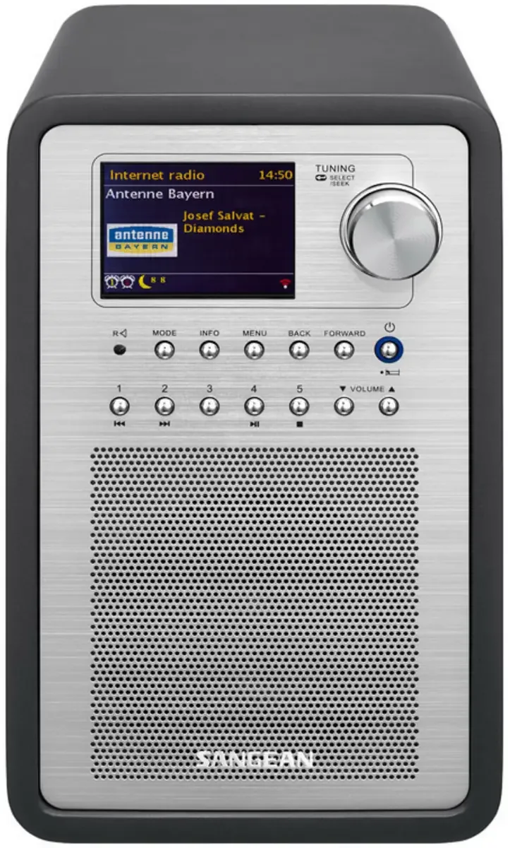 WFR-70 (SmartLink 1) Internetradio DAB+, VHF (FM), Internet AUX, USB, Internetradio Spotify, Geschikt voor DLNA by Sangean in Grey – product photo 3 of 3