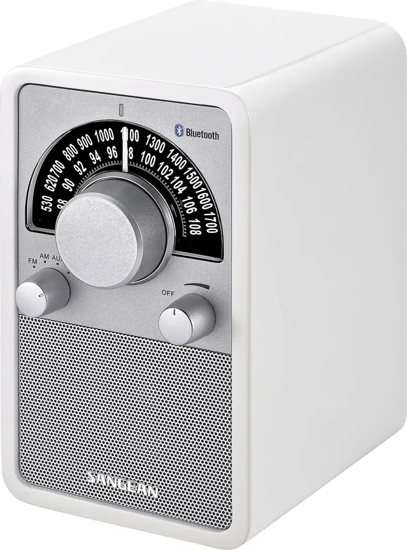 WR-15BT Tischradio UKW, MW AUX, Bluetooth® Weiß van Sangean – productfoto