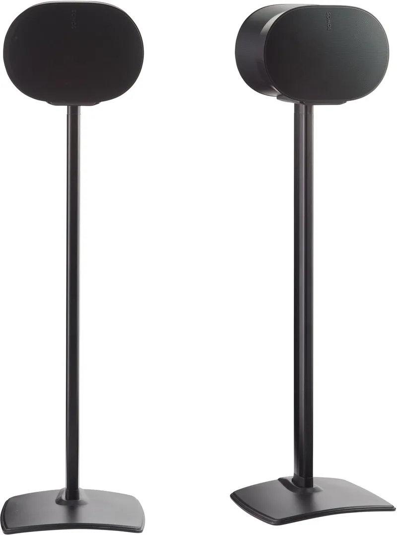 WSSE32-B2 fixed speaker stand - luidsprekerstandaard - optimale luisterhoogte - kabelbeheer - geschikt voor Sonos ERA 300 - 2 stuks (paar) by Sanus in Black – product photo